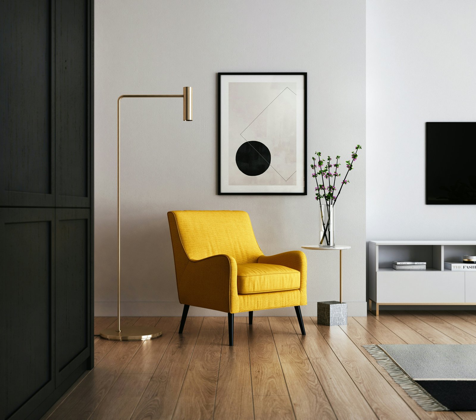 Luxury living room interior by Ochre House
