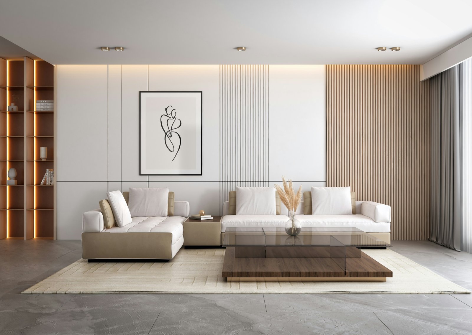 Ochre House interior design studio - heritage inspired living room